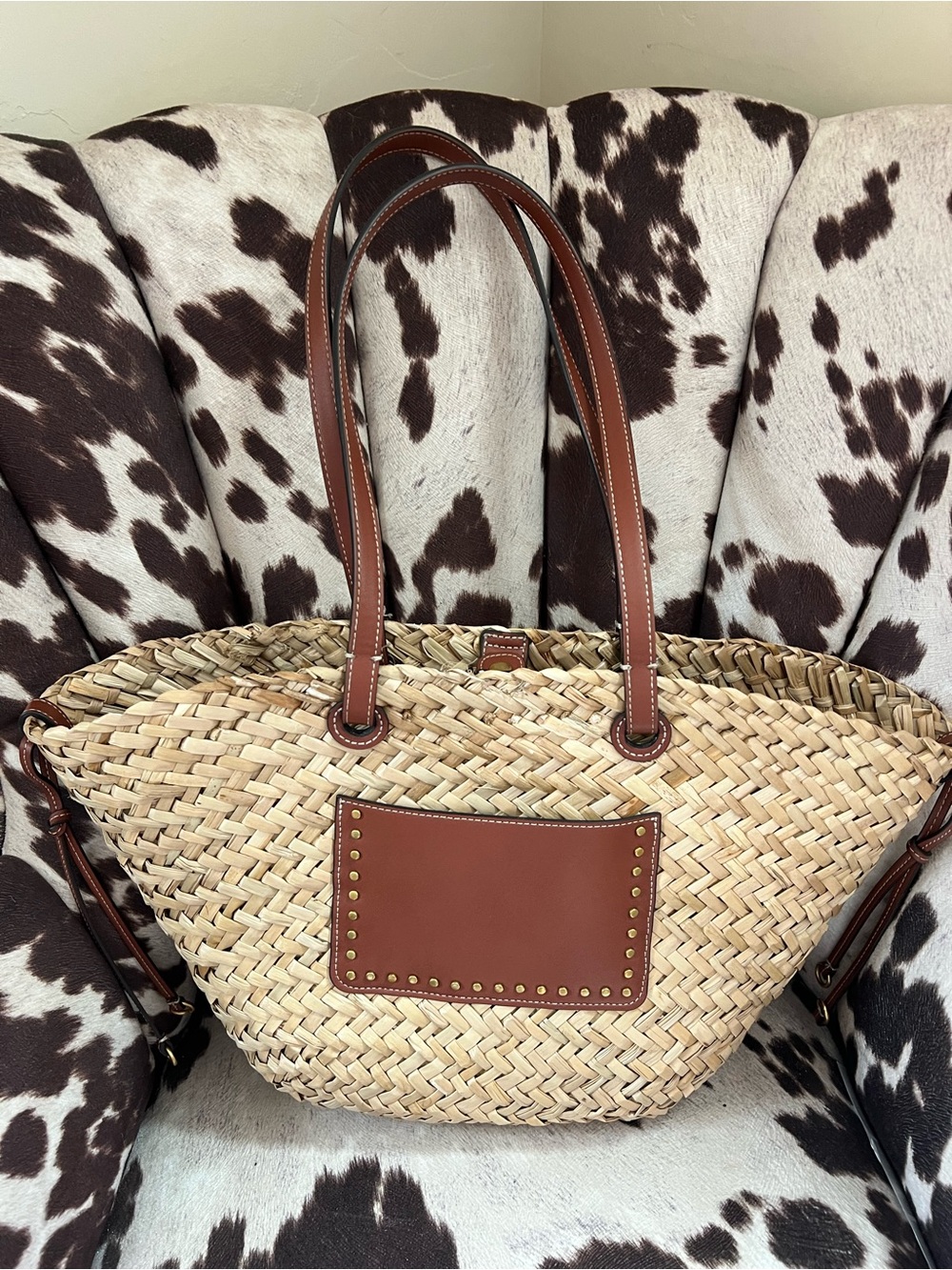 Mango Straw Handbag